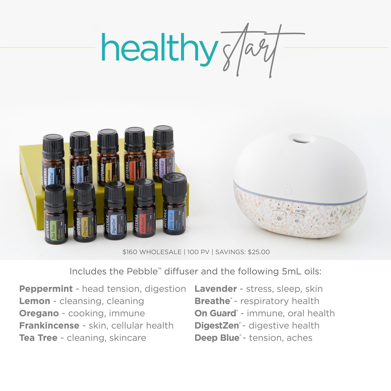 低価格化 ドテラ doTERRA ペブルディフューザーpebble 新品未開封